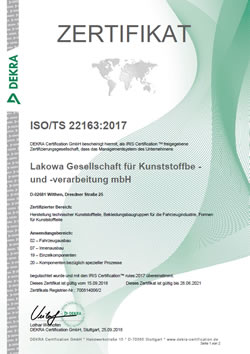 LAKOWA ISO TS 22163 2017 de